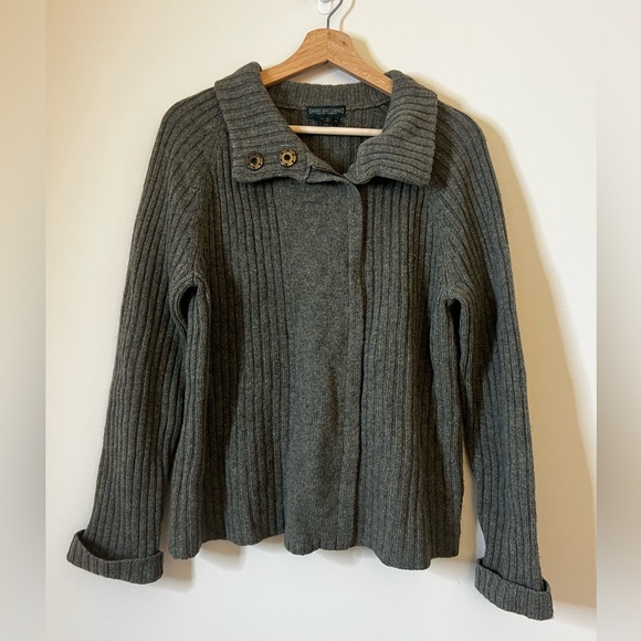 Ralph Lauren Jean Cardigan 100% Lambswool size XL - Picture 2 of 5